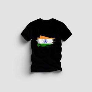Indian Flag Black T-shirts for men